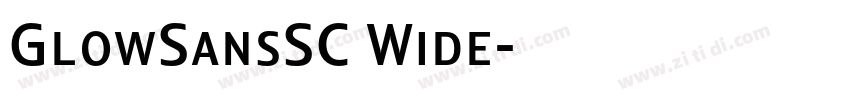 GlowSansSC Wide字体转换